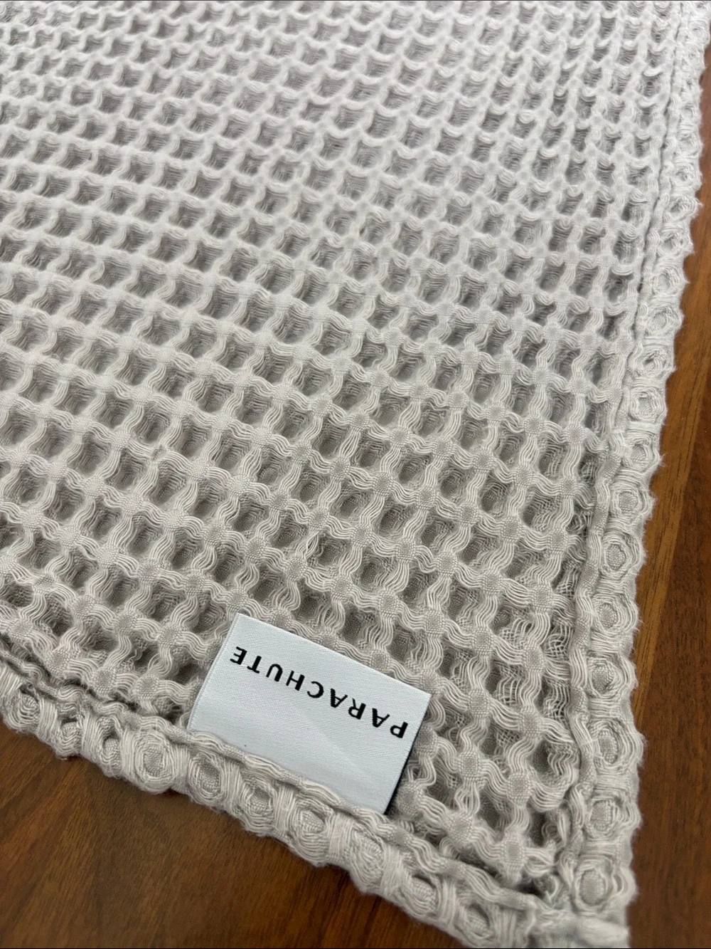 Parachute Waffle Hand Towel in Willow Grey